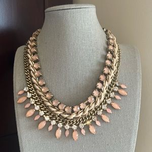 Cookie Lee Blush Statement Necklace